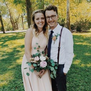 Azazie Pearl Pink bridesmaid Dress: Molly